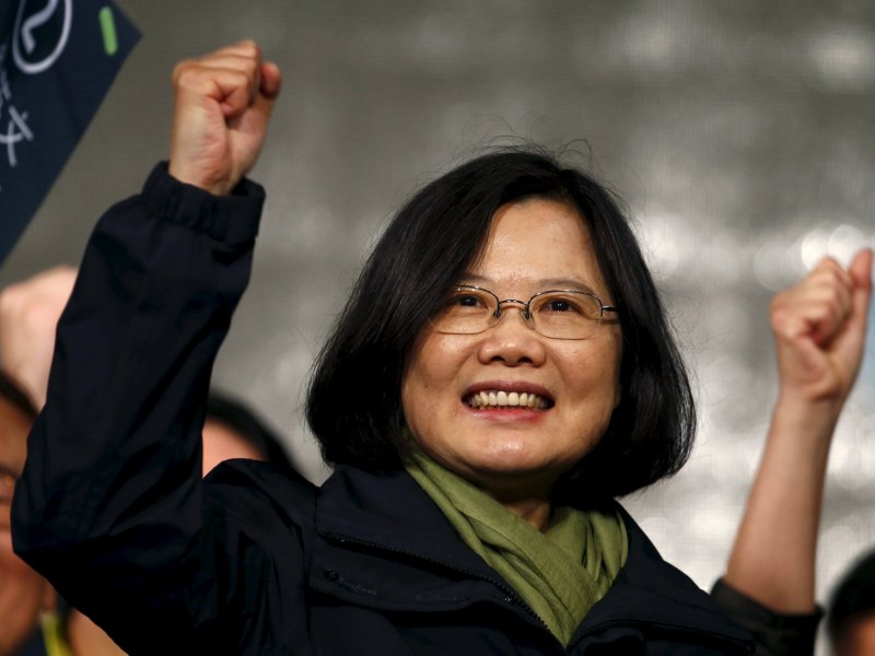 Bà Thái Anh Văn, nữ lãnh đạo đầu tiên của Đài Loan - Ảnh: Reuters