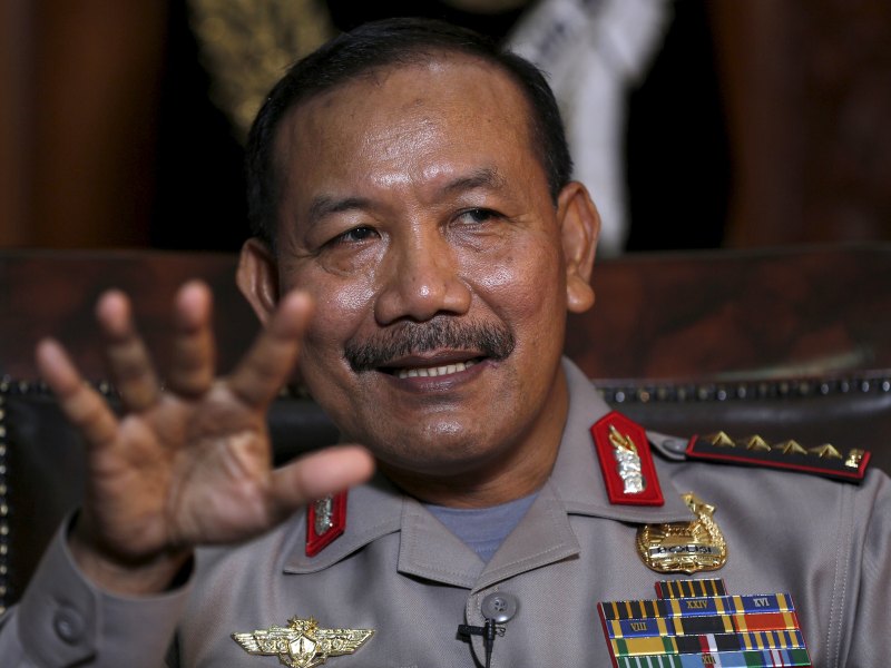Giám đốc cảnh sát quốc gia Indonesia, Badrodin Haiti cảnh báo các tay súng IS người Indonesia từ Syria và Iraq trở về sẽ là mối hoạ - Ảnh: Reuters
