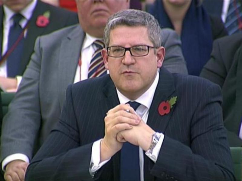 Tổng giám đốc MI5 Andrew Parker trong một phiên họp quốc hội Anh - Ảnh: Reuters