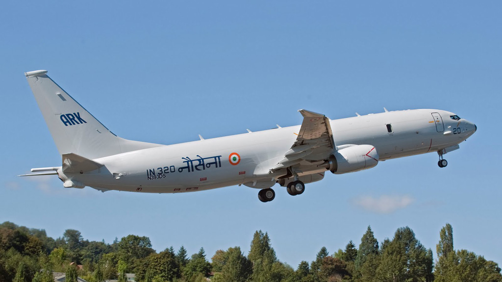 Máy bay tuần tra săn ngầm P-8I của Ấn Độ - Ảnh: Boeing