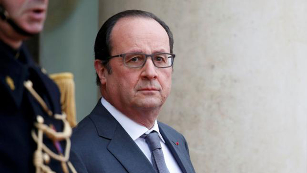 Tổng thống Pháp Francois Hollande tại Điện Elysee, Paris ngày 28.1.2016 - Ảnh: Reuters