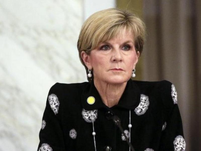 Ngoại trưởng Úc Julie Bishop quan ngại việc phóng viên Úc bị Malaysia bắt giữ - Ảnh: Reuters