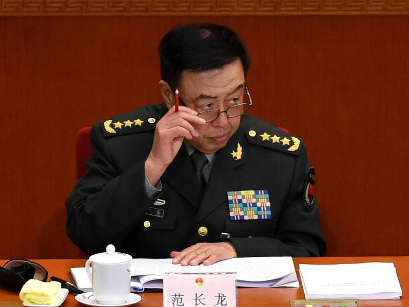 Phó chủ tịch quân ủy Trung Quốc, tướng Phạm Trường Long - Ảnh: AFP
