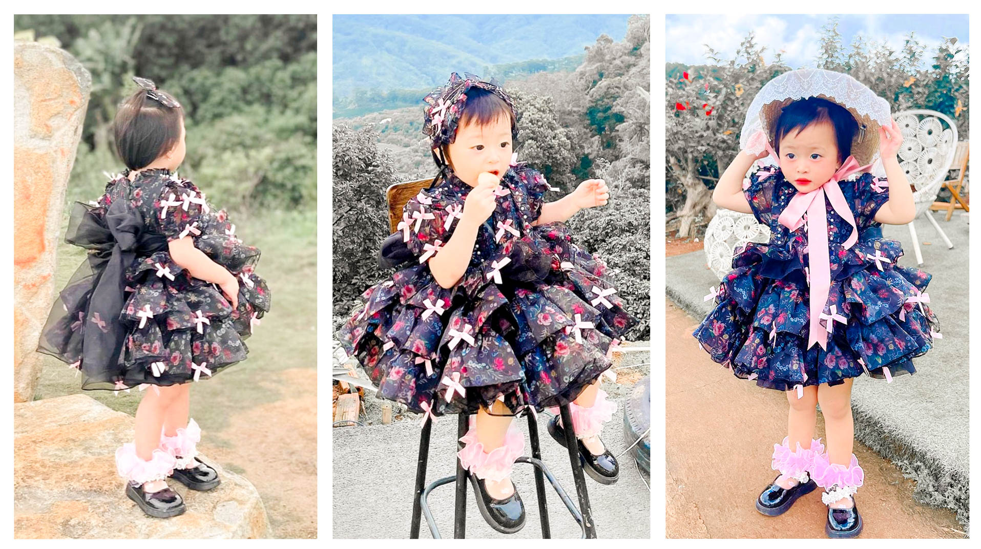 Đầm lụa hai dây trễ vai tay phồng, đầm bánh bèo, đầm tiểu thư mặc đi chơi,  đầm xòe vintage dễ thương, váy xòe bồng | Shopee Việt Nam