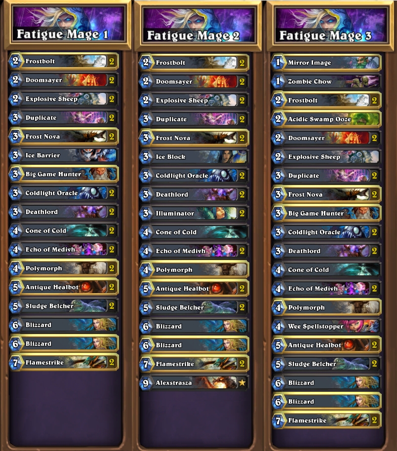 Hearthstone: Toàn tập về Mill Deck -Fatigue Mage