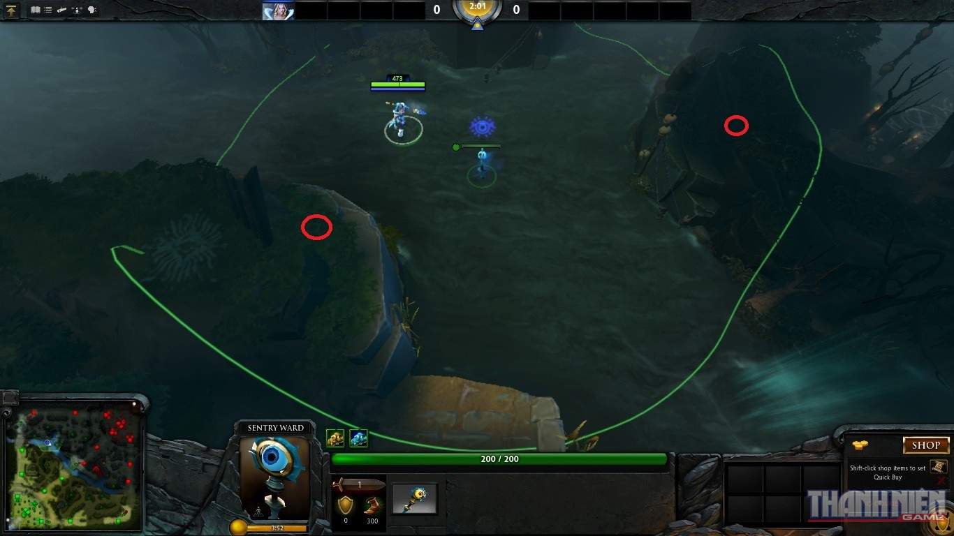 Những vị tr&iacute; ph&aacute; mắt phổ biến trong Dota 2