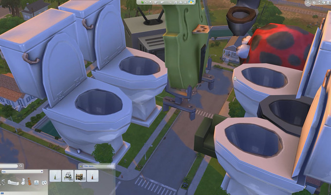 Thú vị với phiên bản thành phố khổng lồ của The sims 4