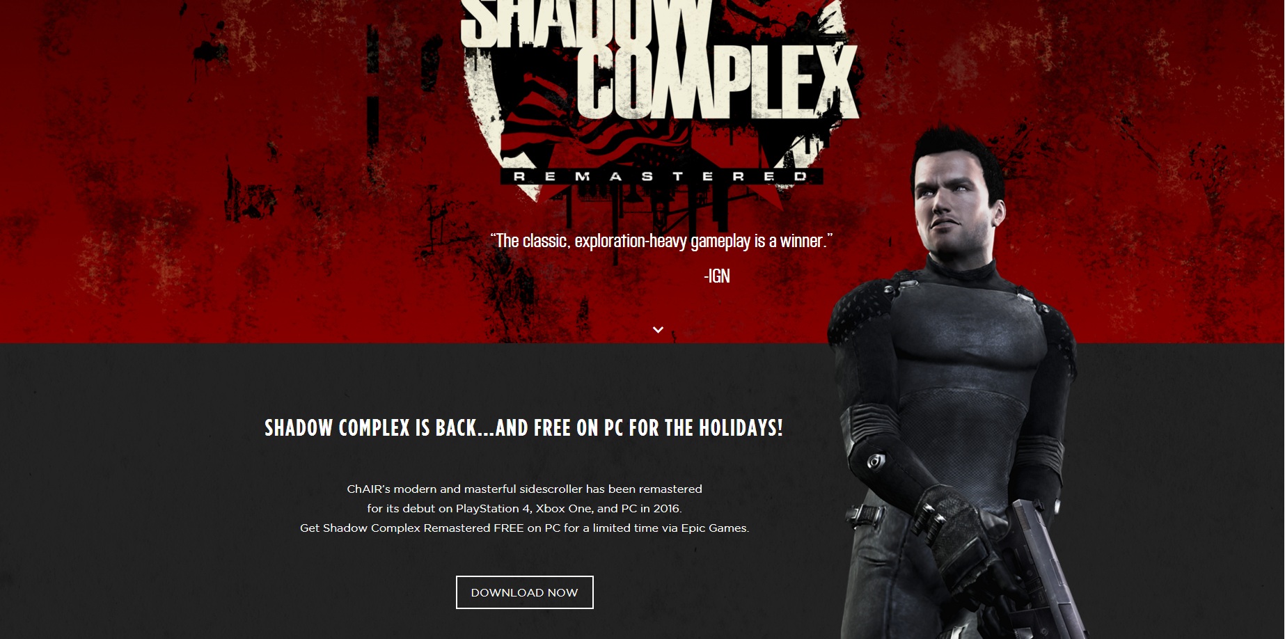 Nhanh tay tải miễn phí game hành động hấp dẫn: Shadow Complex