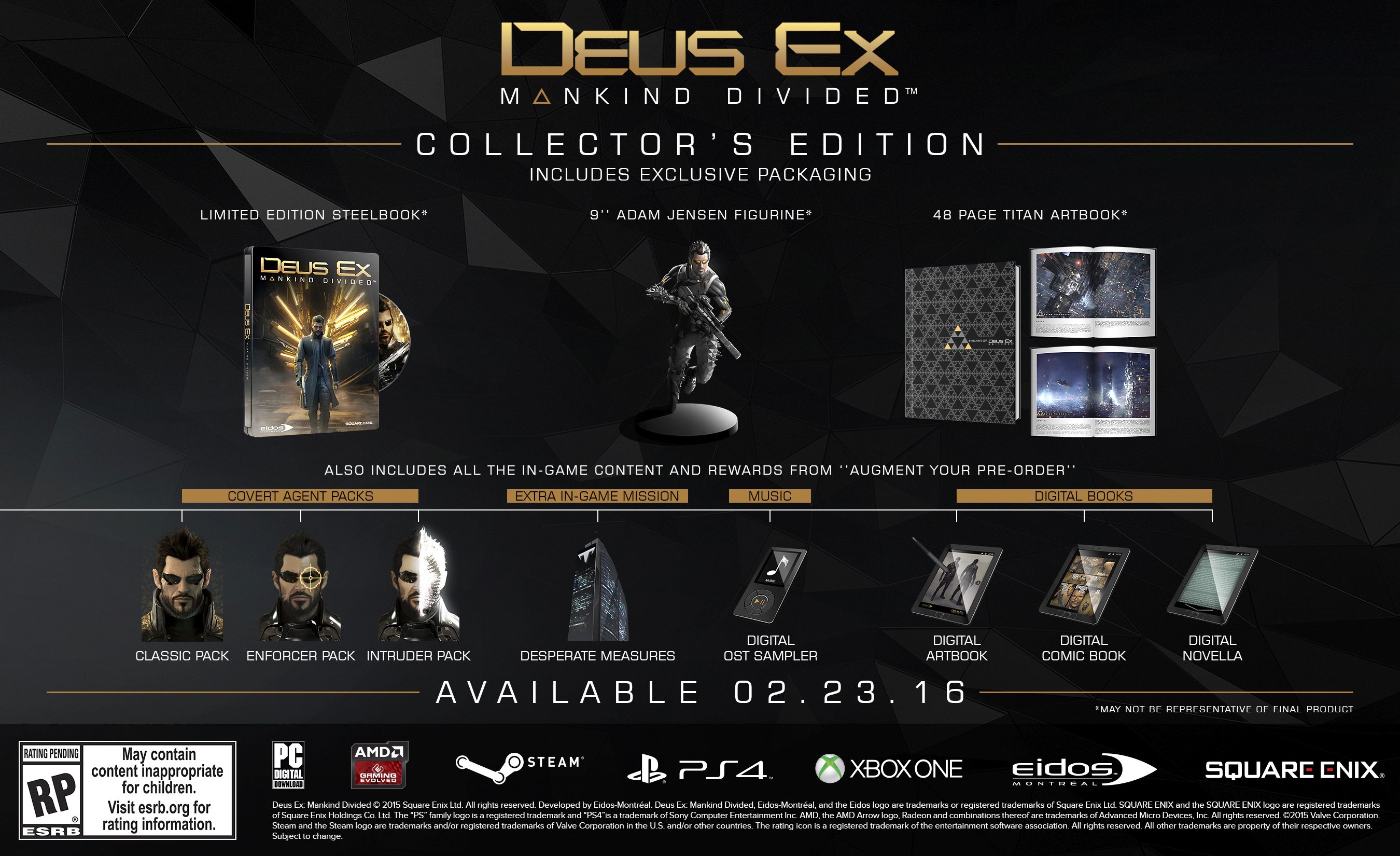 Deus Ex: Mankind Divided bị fan ném gạch vì quảng cáo