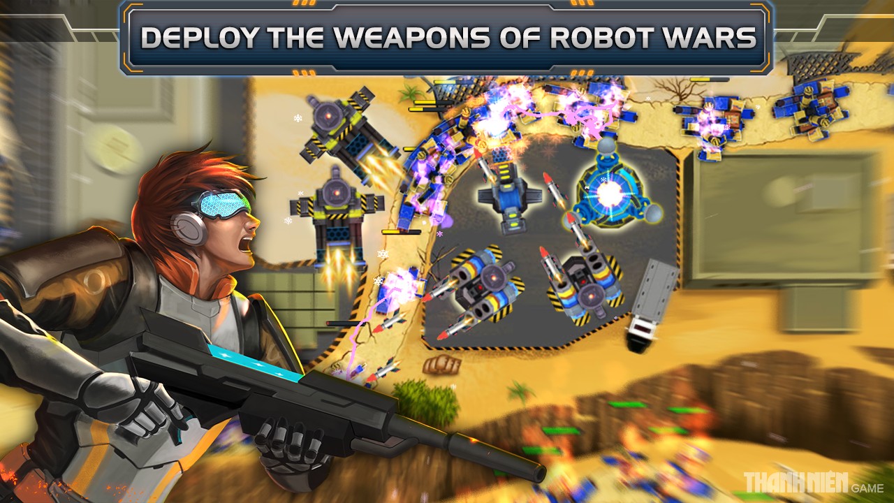 Towers Defense: Robot Wars - Game thủ thành Việt sáng giá trên di động