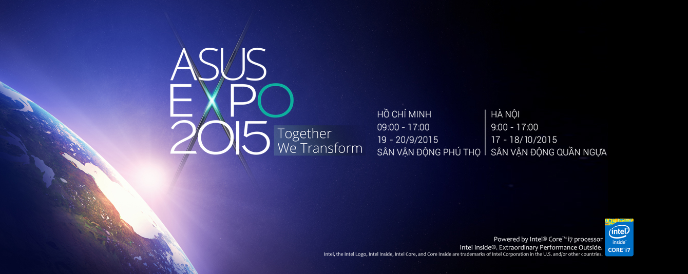Đăng ký trực tuyến để tham gia ASUS EXPO 2015 kể từ hôm nay
