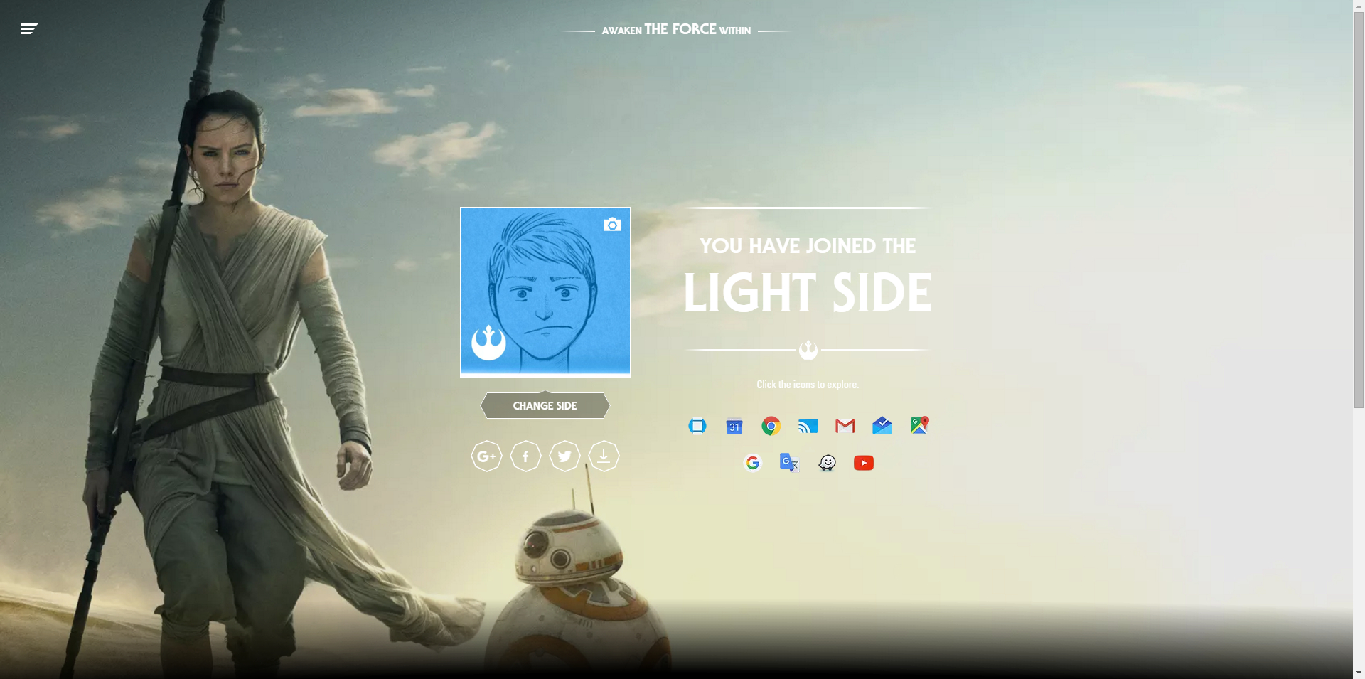 Chọn Chính - Tà trong Star Wars, nhận bất ngờ từ Google