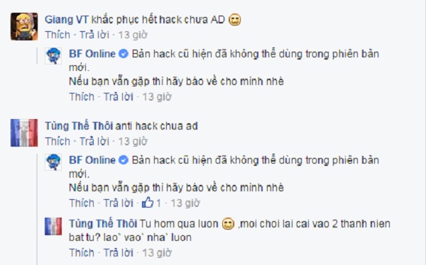 Báo động tình trạng hack trong BF Online