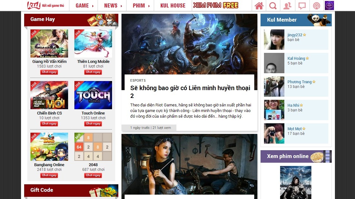 CMN Online ra mắt cổng game - phim - mạng xã hội Kul.vn