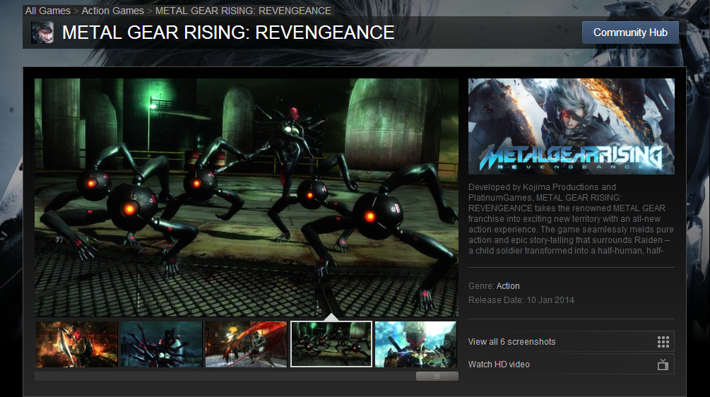 Metal Gear Rising gây ức chế cho game thủ PC