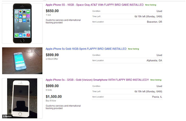 iPhone chứa game Flappy bird có giá gần… 100.000 USD?