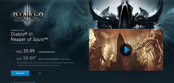 Diablo 3: Reaper of souls đã bán được 2,7 triệu bản