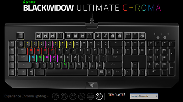 Razer Blackwidow Ultimate Chroma: bàn phím “tắc kè bông”