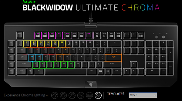 Razer Blackwidow Ultimate Chroma: bàn phím “tắc kè bông”