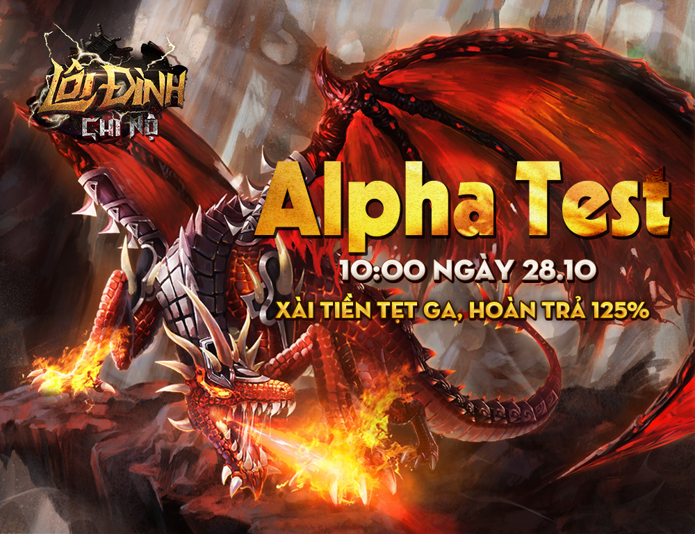 Webgame Lôi Đình Chi Nộ tặng VIP code Alpha Test