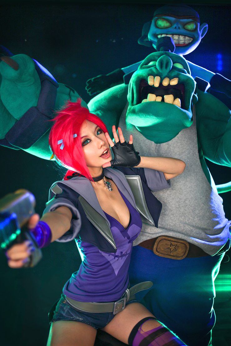 Cosplay LMHT: Tasha hóa thân dũng sĩ diệt zombie Jinx