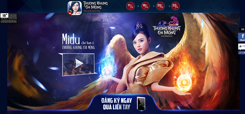 Midu mời gọi game thủ chơi Thương Khung Chi Mộng