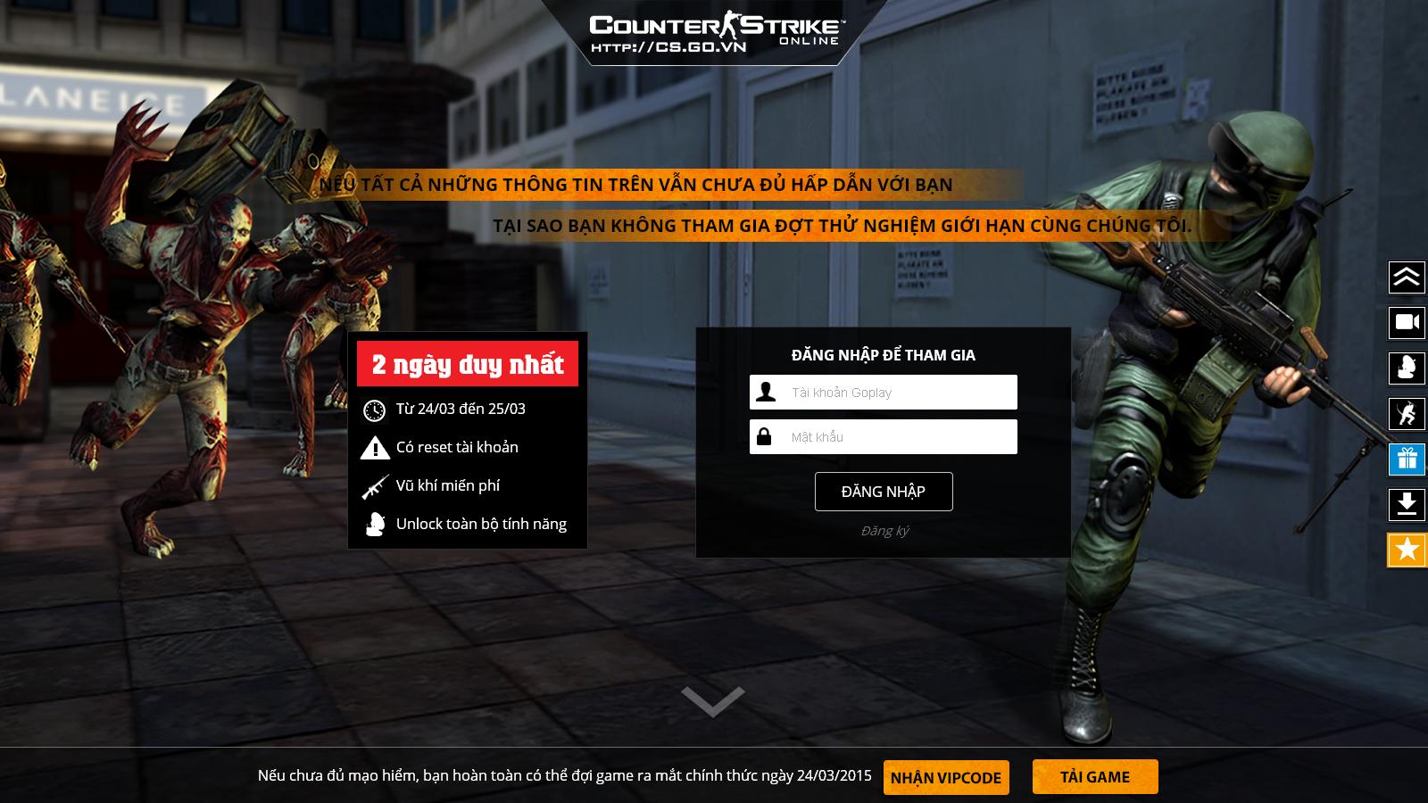 Counter-Strike Online sẽ chính thức ra mắt ngày 26.3.2015