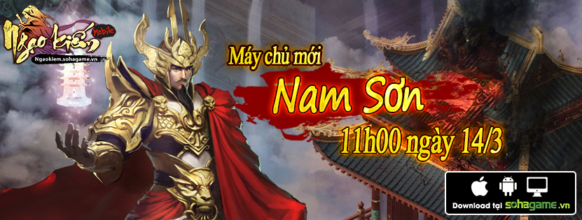 Ngạo Kiếm Mobile tặng giftcode nhân dịp ra mắt máy chủ Nam Sơn