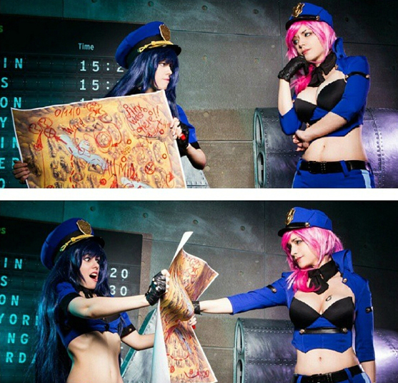 Cosplay LMHT: “Mối tình ngang trái” giữa Caitlyn và Vi