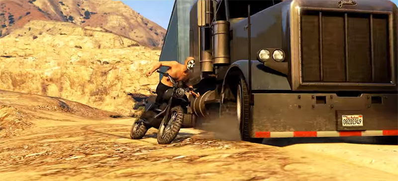 Màn rượt đuổi trong Mad Max: Fury Road được tái hiện trong GTA 5