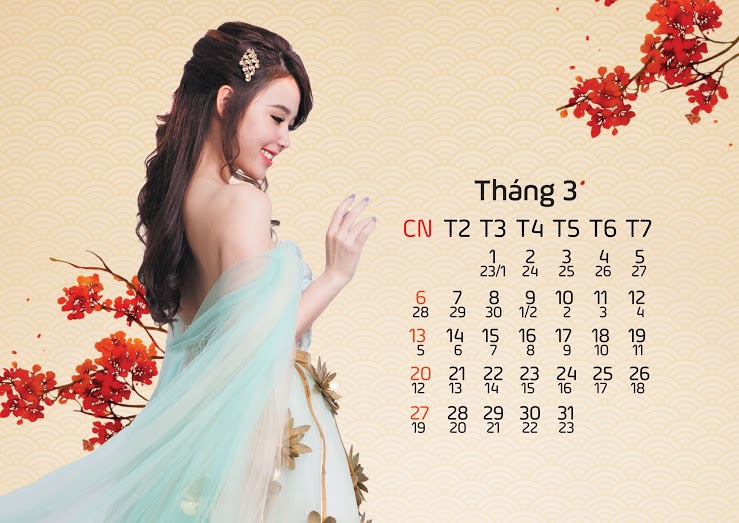 Midu cá tính trong bộ lịch 2016 của Thương Khung Chi Mộng