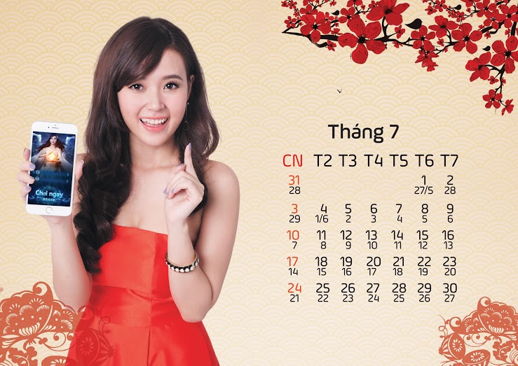 Midu cá tính trong bộ lịch 2016 của Thương Khung Chi Mộng