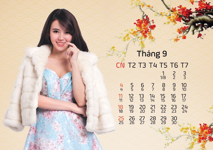 Midu cá tính trong bộ lịch 2016 của Thương Khung Chi Mộng