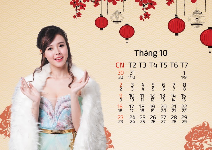 Midu cá tính trong bộ lịch 2016 của Thương Khung Chi Mộng