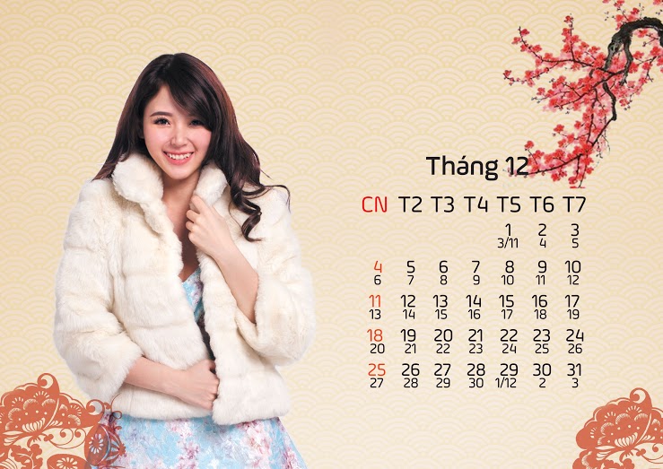 Midu cá tính trong bộ lịch 2016 của Thương Khung Chi Mộng