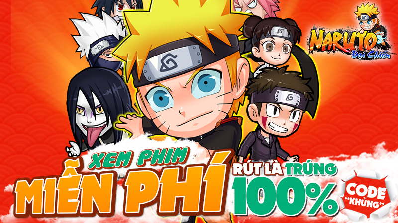 Naruto Đại Chiến Mobile tặng vé xem phim cho game thủ