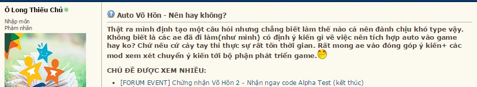 Auto trong Võ Hồn 2 – Nên hay không?