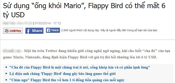 Flappy bird: Tâm lý bầy đàn hay sự thất bại của truyền thông VN? - 03