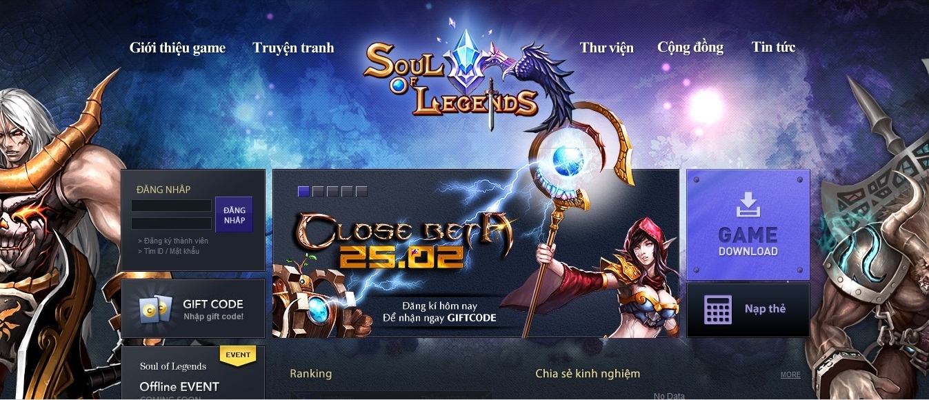Thanh Niên Game gửi tặng gift code mừng Soul of legend ra mắt
