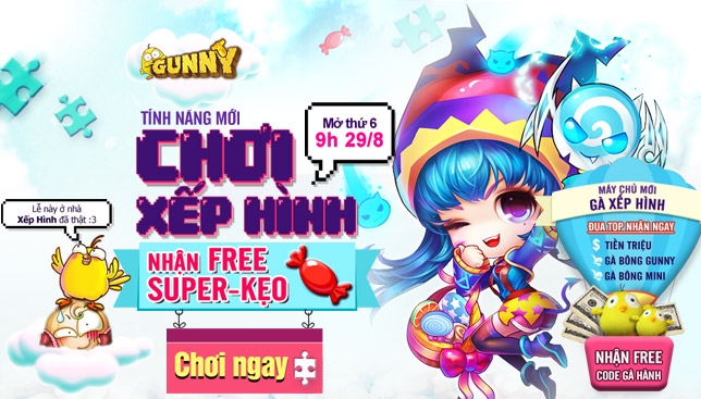 Gunny ra mắt tính năng Xếp hình