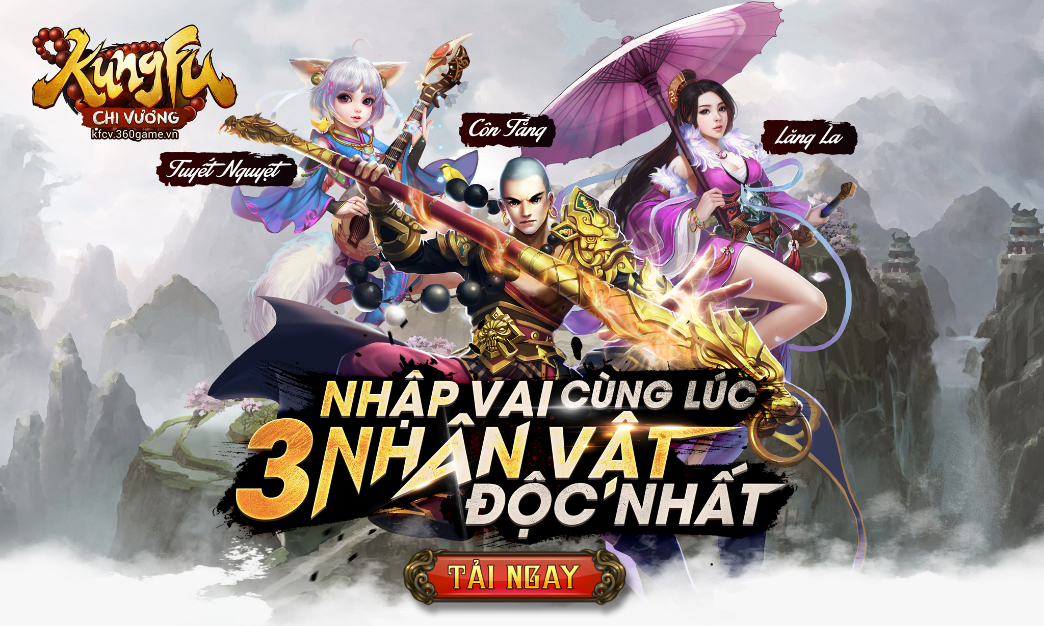 Game di động Kungfu Chi Vương ra mắt game thủ Việt ngay trong tháng 4