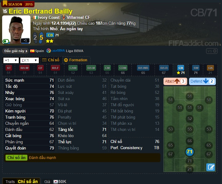FIFA Online 3: Soi Eric Bailly - Tân binh tốn hao của M.U tận 30 triệu bảng