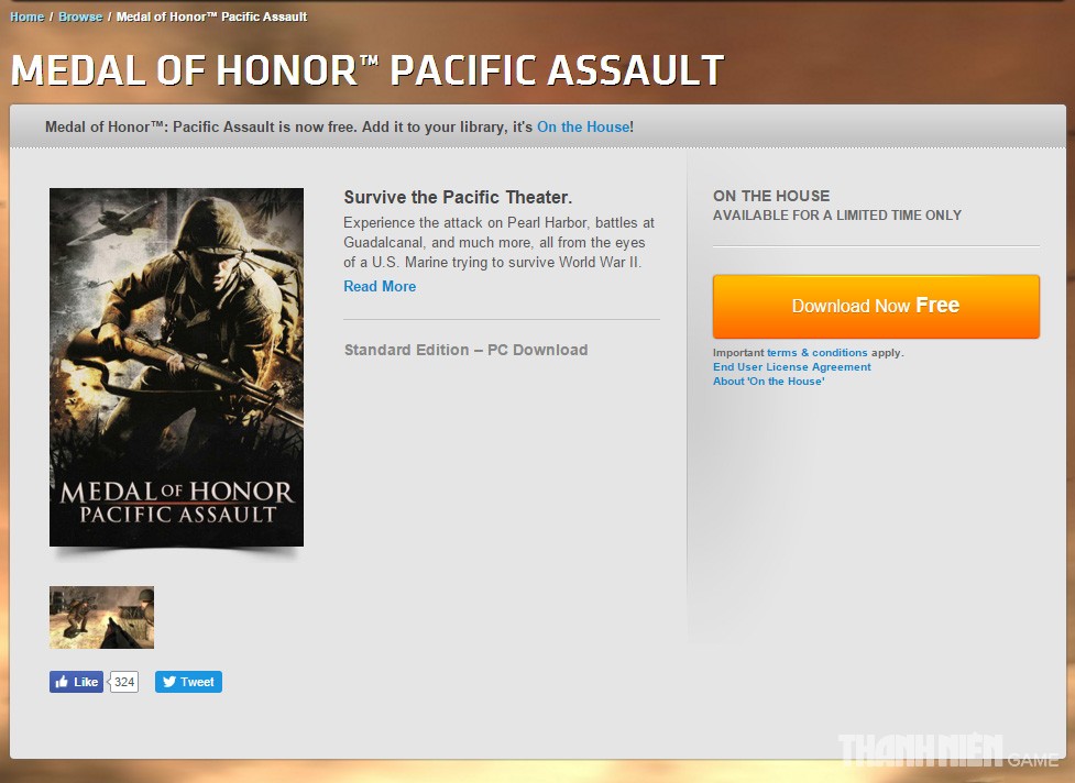 Nhanh tay sở hữu game Medal of Honor: Pacific Assault hoàn toàn miễn phí