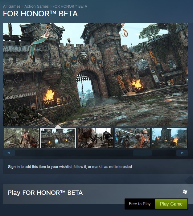 'Bom tấn' game chặt chém For Honor chính thức Open Beta
