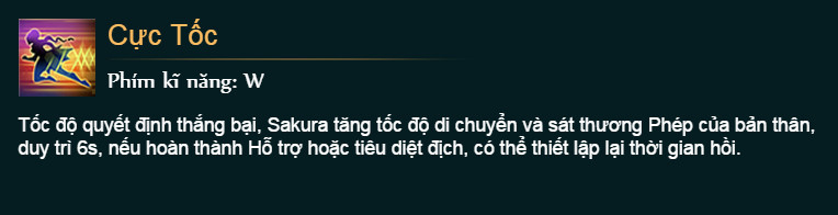 Tiêu điểm tướng Huyền Thoại MOBA: Sakura - Kẻ đặt cược số phận