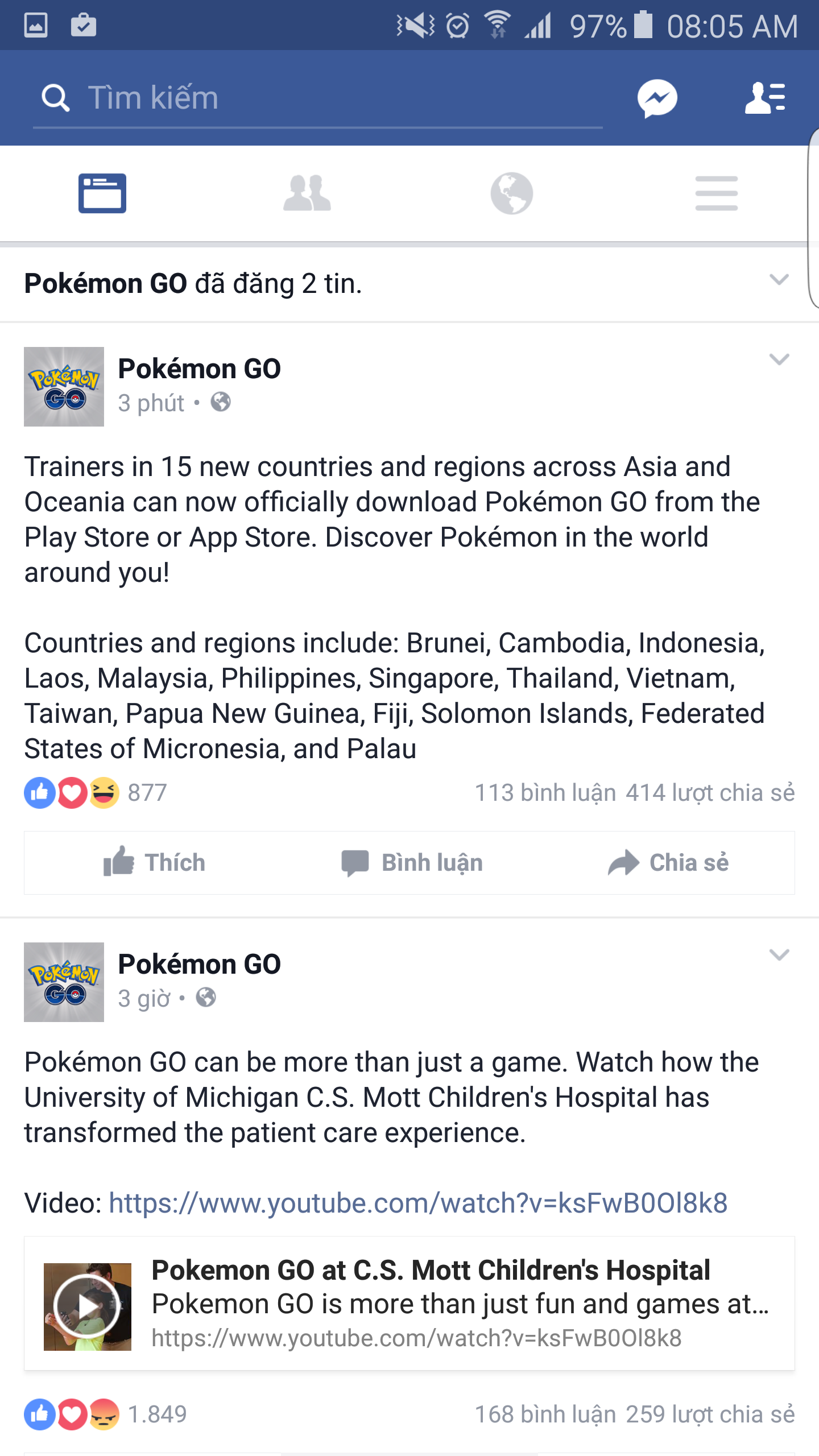 Pokemon go ky su ngay dau tien