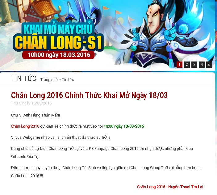 Làng game Việt 'bùng nổ' với nhiều game online trong ngày 18.3