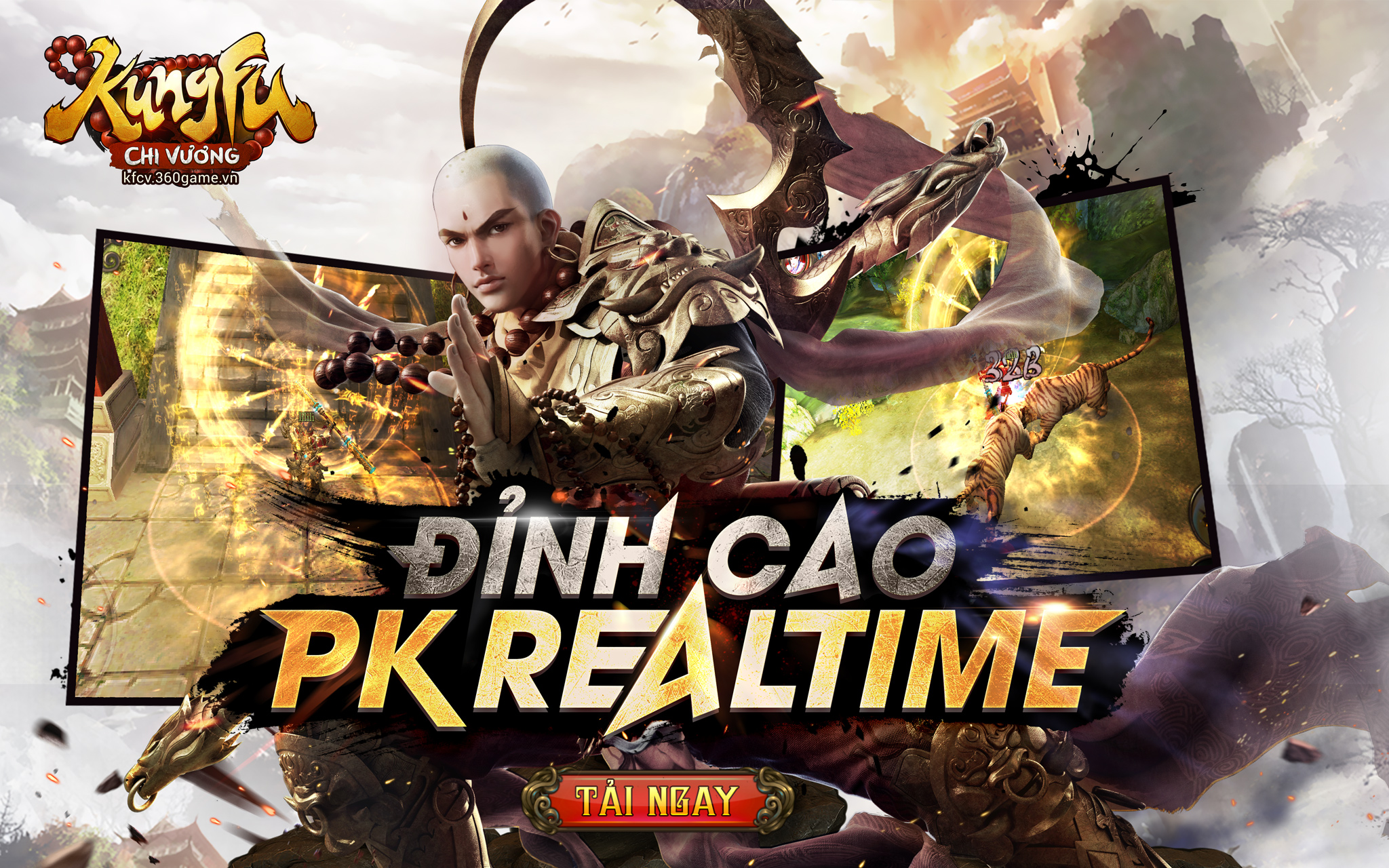 Kungfu Chi Vương - Game di động 'chuẩn Thiếu Lâm' khai mở Alpha Test