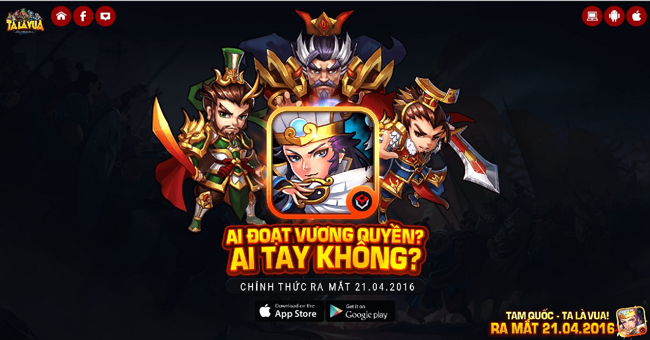 Thêm một game mobile đề tài Tam Quốc sắp ra mắt tại Việt Nam