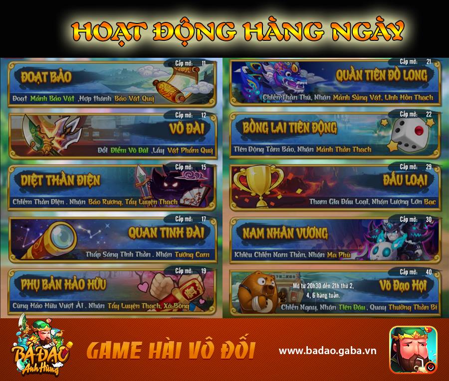 Bá Đạo Anh Hùng - Game mobile hài hước sắp phát hành tại Việt Nam